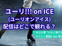 ユーリ!!!on ICE(ユーリオンアイス)配信サービス紹介記事のアイキャッチ(当メディアオリジナル)