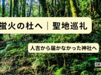 蛍火の杜へ 聖地巡礼 上色見熊野座神社の森の参道 人吉から行けなかったルートのイメージ