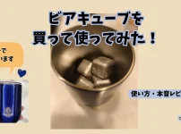 「ビアキューブを購入して使ってみたレビュー｜ステンレス製キューブと青いタンブラー」